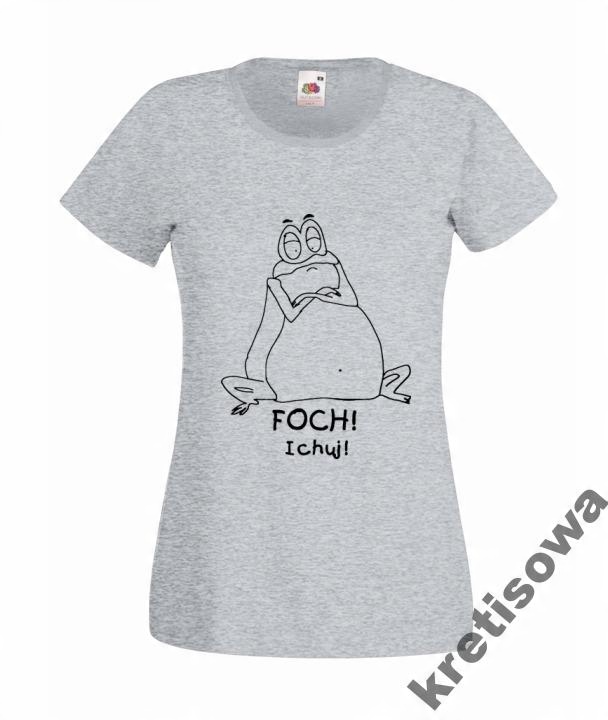 

Kolorowe Koszulki Śmieszne Żaba Foch I Ch..j
