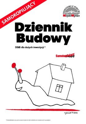 Dziennik Budowy DB/B Samokopiujący (--) • Cena, Opinie • Druki ...