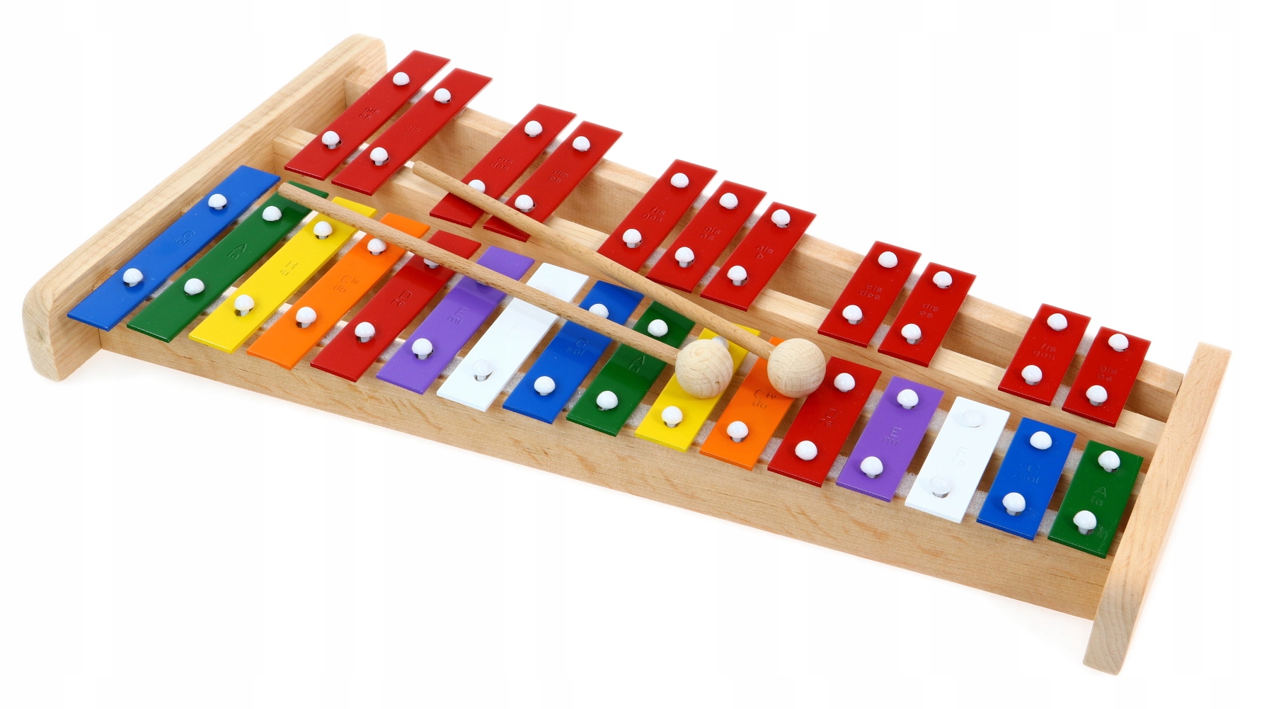 DUŻE CYMBAŁKI 27 TONOWE Dzwonki DREWNIANE KOLOR Marka Kaja