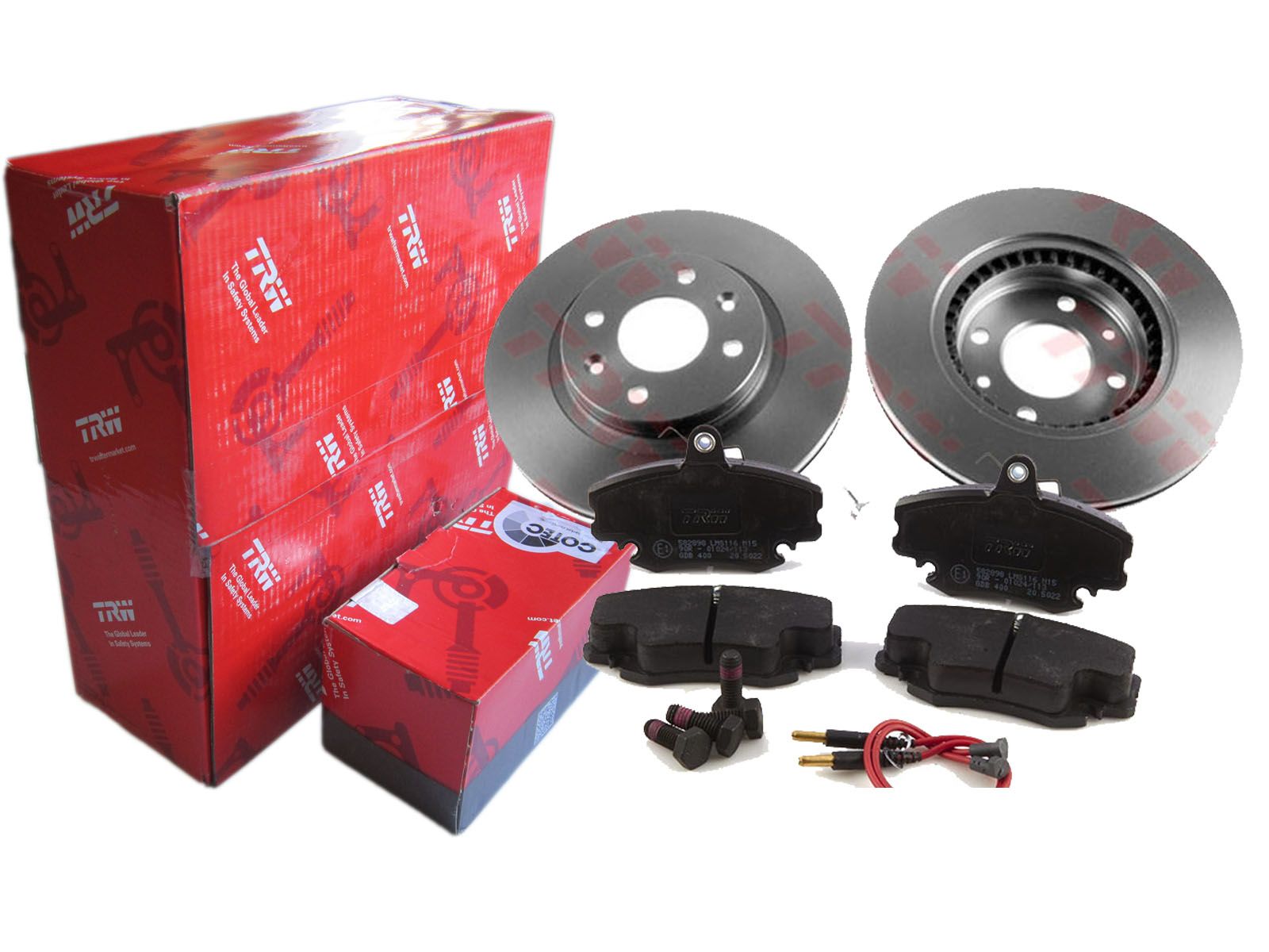 ДИСКИ + КОЛОДКИ TRW ПЕРЕДНИЕ RENAULT MEGANE И