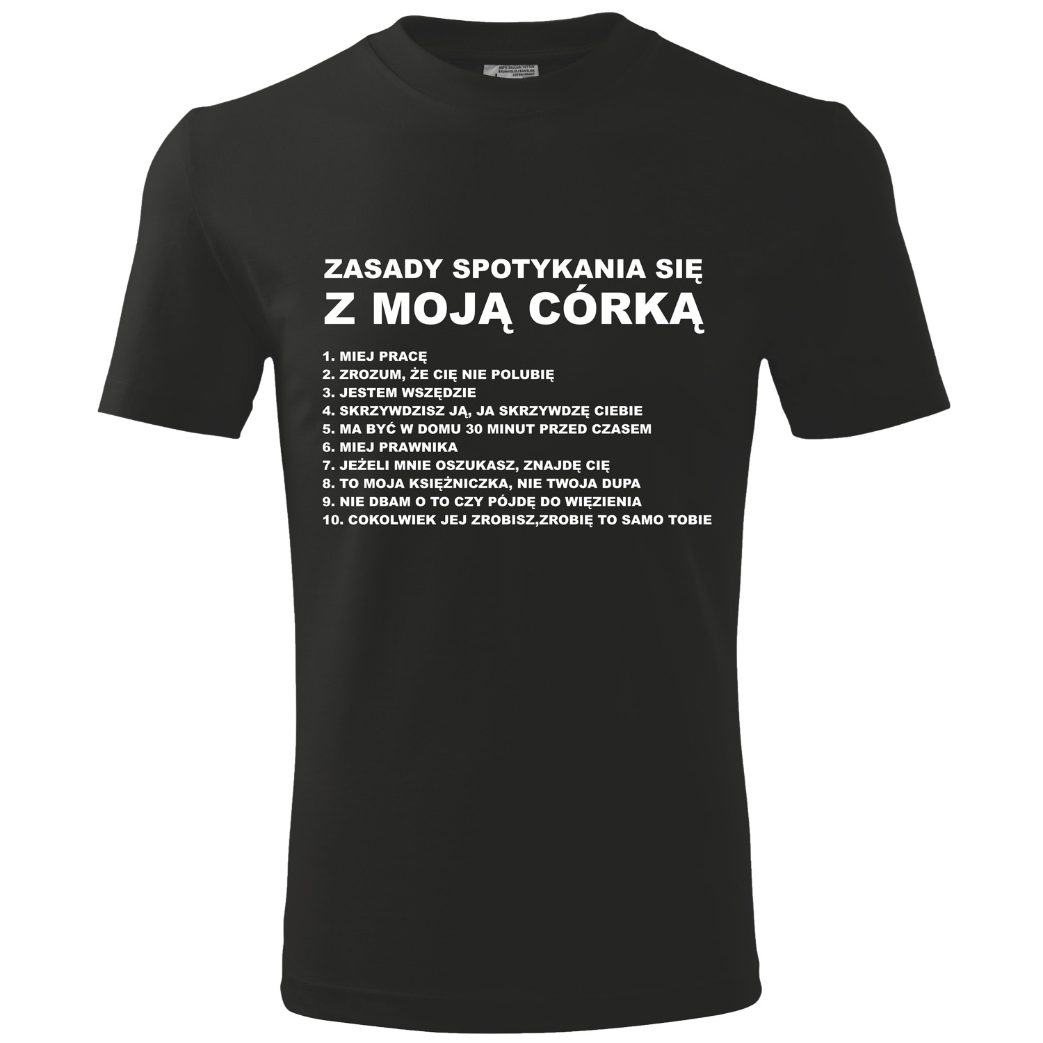 

Koszulka zasady spotykania się z moją córką XL