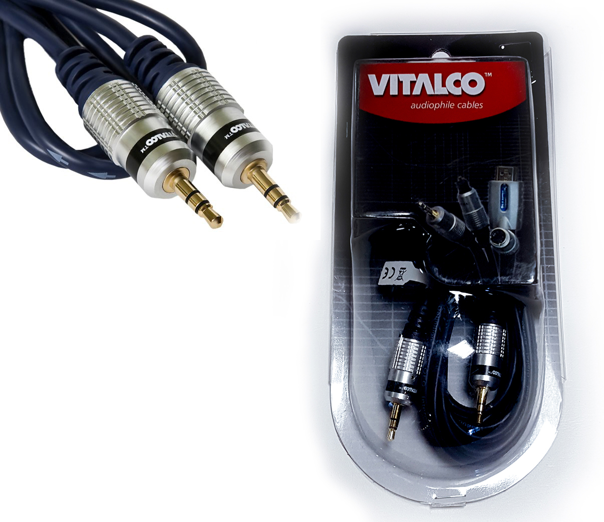 

Kabel mini Jack - Jack 3.5mm Vitalco Hi-end 1m