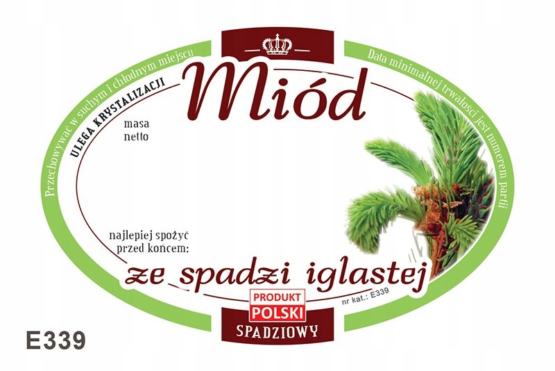 

Etykiety na Miód ze Spadzi Iglastej (100szt) -E339