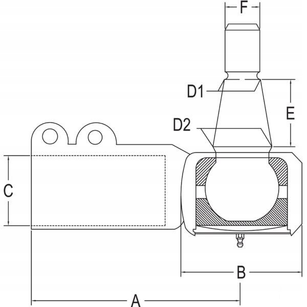 Przegub kulowy Case 3140943R1 1390430713 Producent części inny
