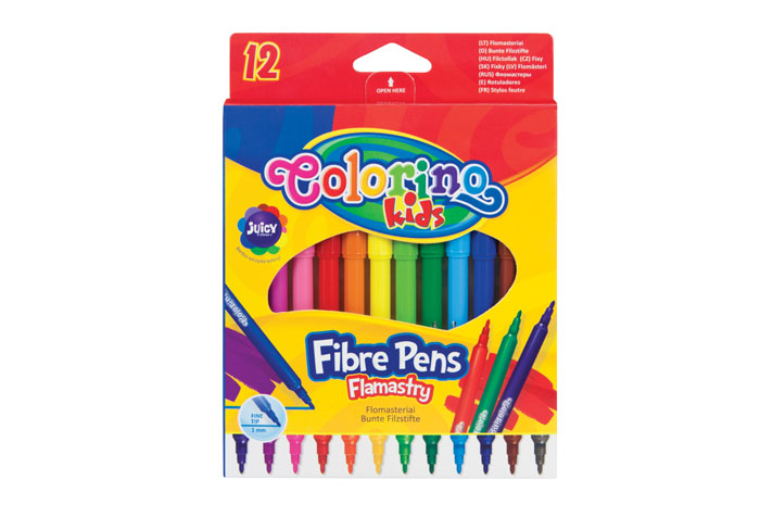 F199 FLAMASTRY COLORINO KIDS MAZAKI 12 KOLORÓW m0m