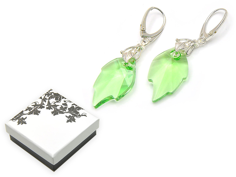 

Piękne Srebrne 925 Kolczyki Swarovski + Pudełko
