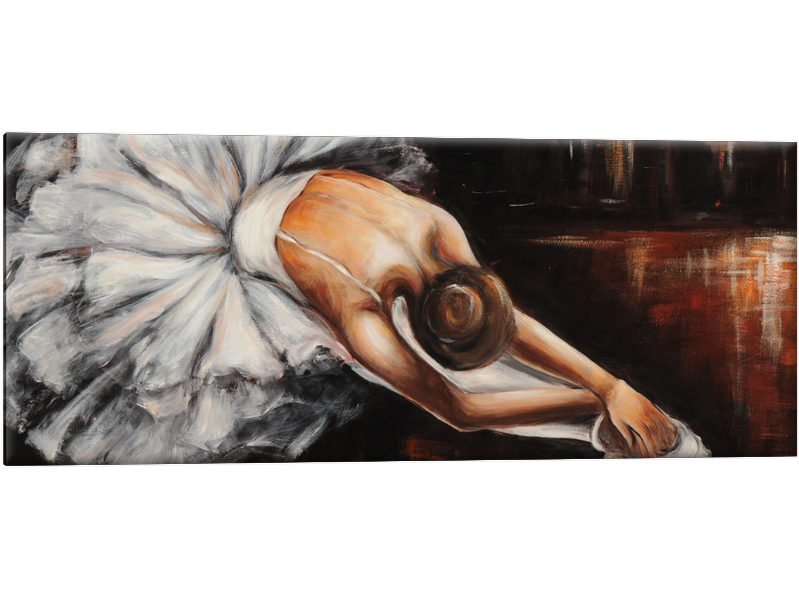 

Obraz do stylowego salonu 100x40 baletnica płótno