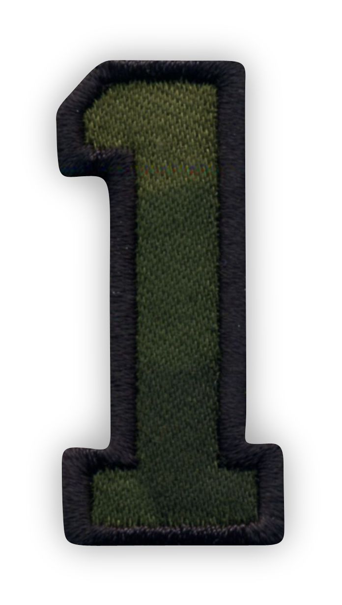 

Naszywka Cyfra 1 jeden, liczba Haft Termo wz.93