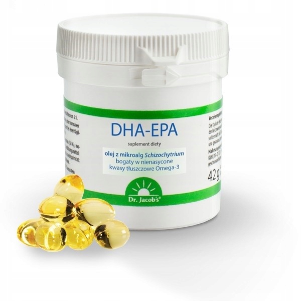 DHA i EPA, kwasy tłuszczowe Omega3 z alg,60kaps. 7684737690 Allegro.pl