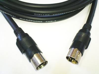 Kabel MIDI Sheller wtyki DIN5 / DIN5 1m