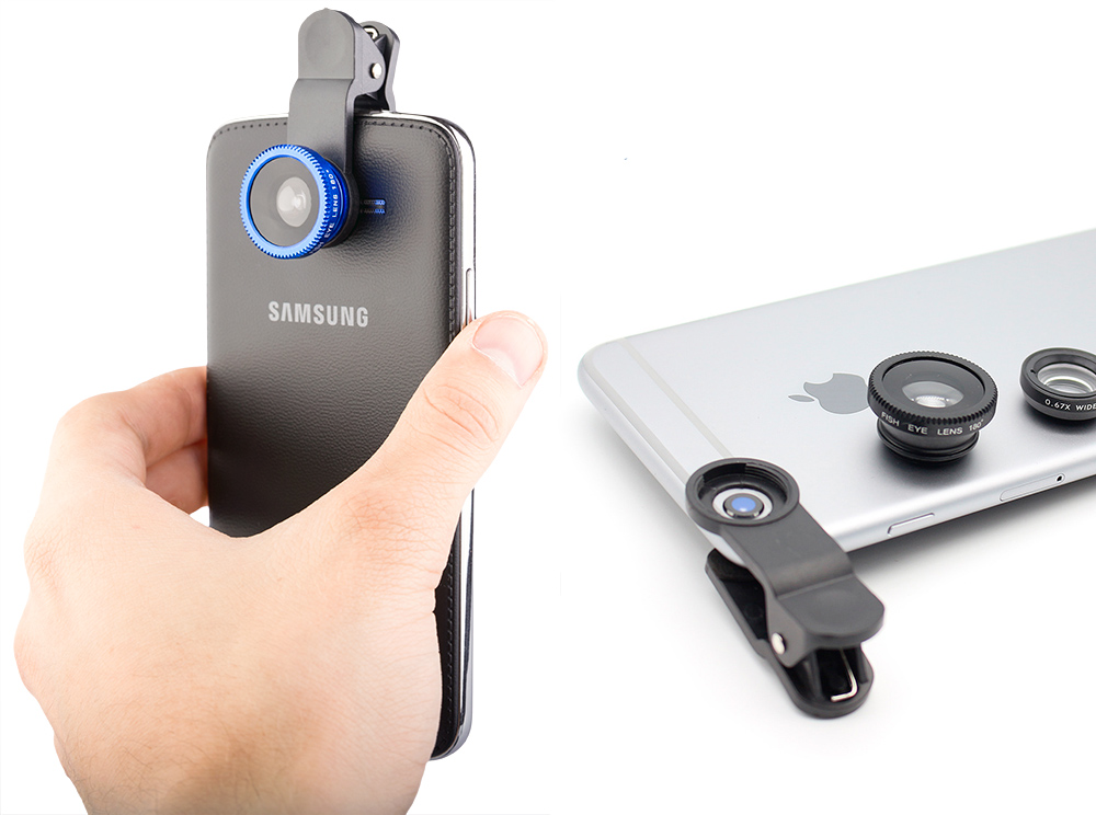 

Obiektyw 3w1 Makro Fish Eye do Telefonu Smartfona