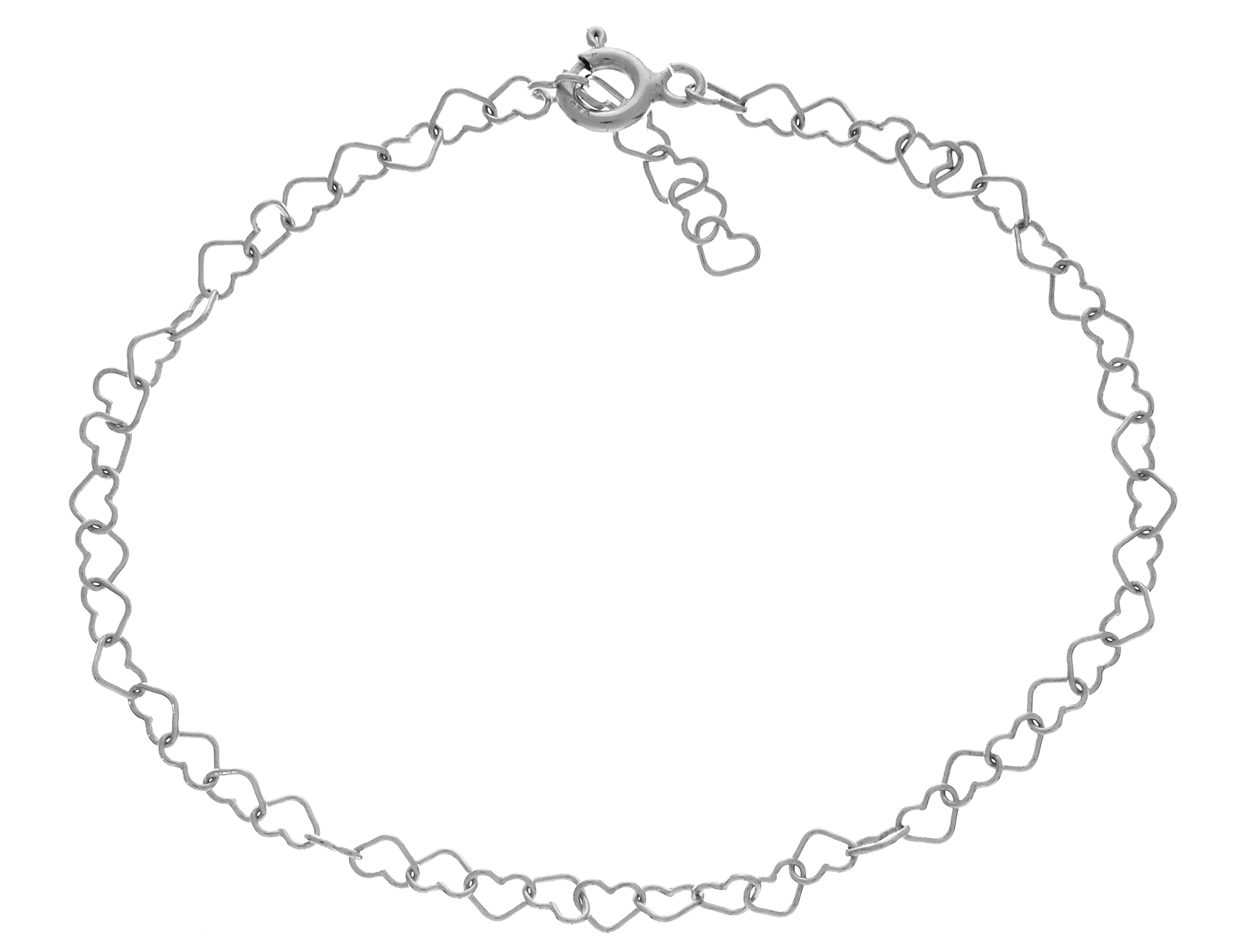 

Srebrna Bransoletka Serca Do Charms Srebro 925