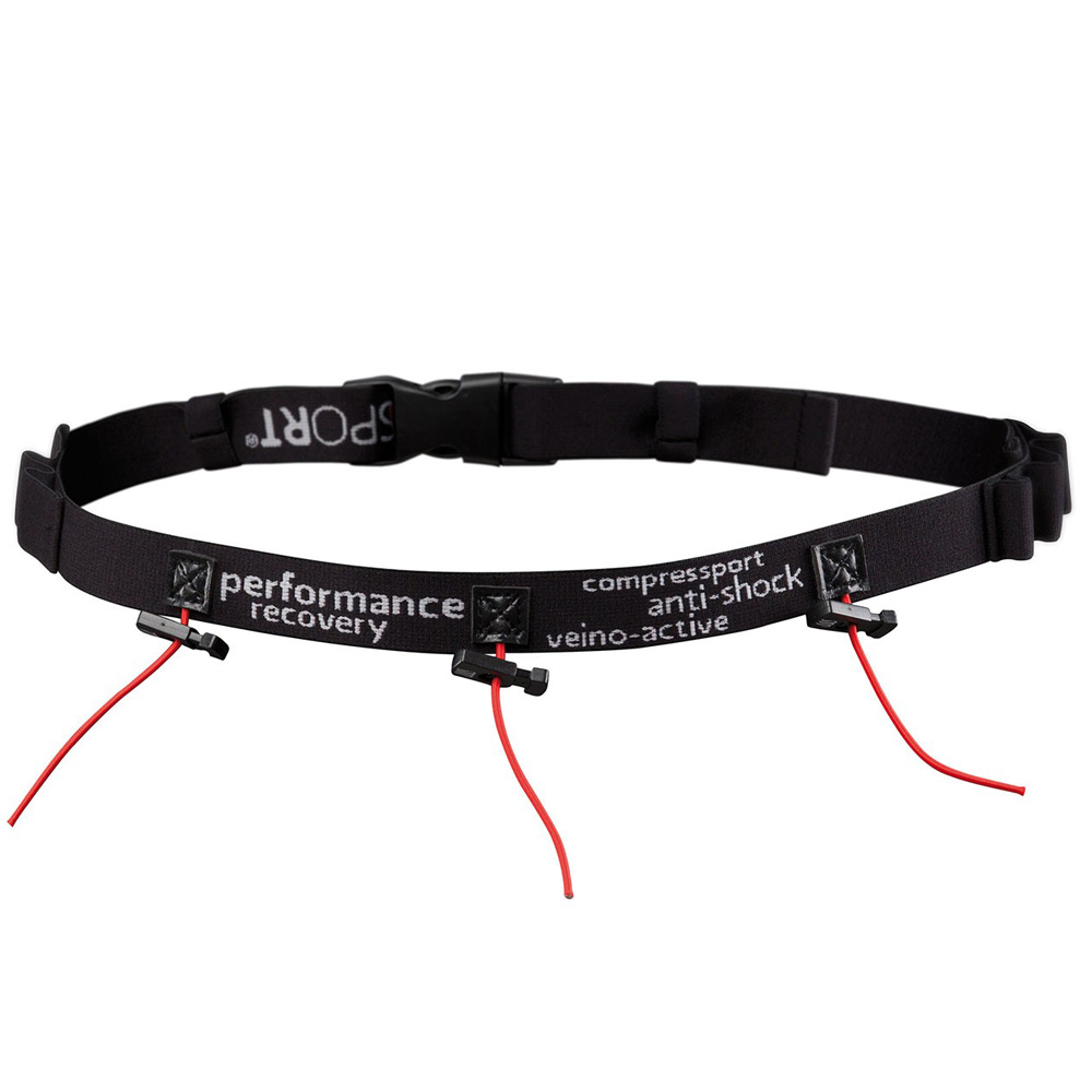 

Compressport pas na numer startowy, chwyty na żele