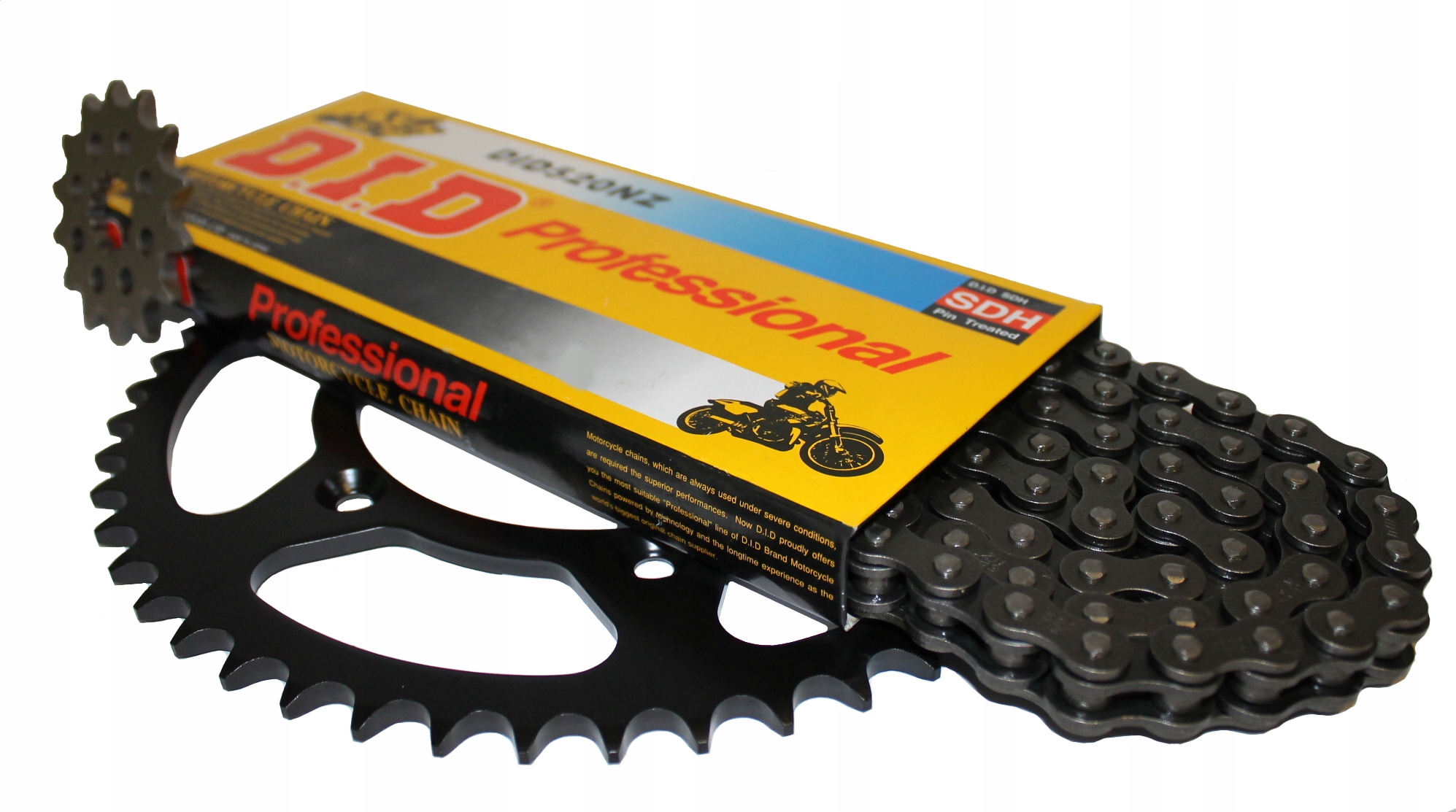 Sada pohonu Honda Vt 125 Shadow 99-07r Ozubení řetěz DiD