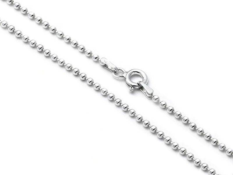 

Łańcuszek Srebrny 925 Kuleczki 50 cm Kulki Prezent