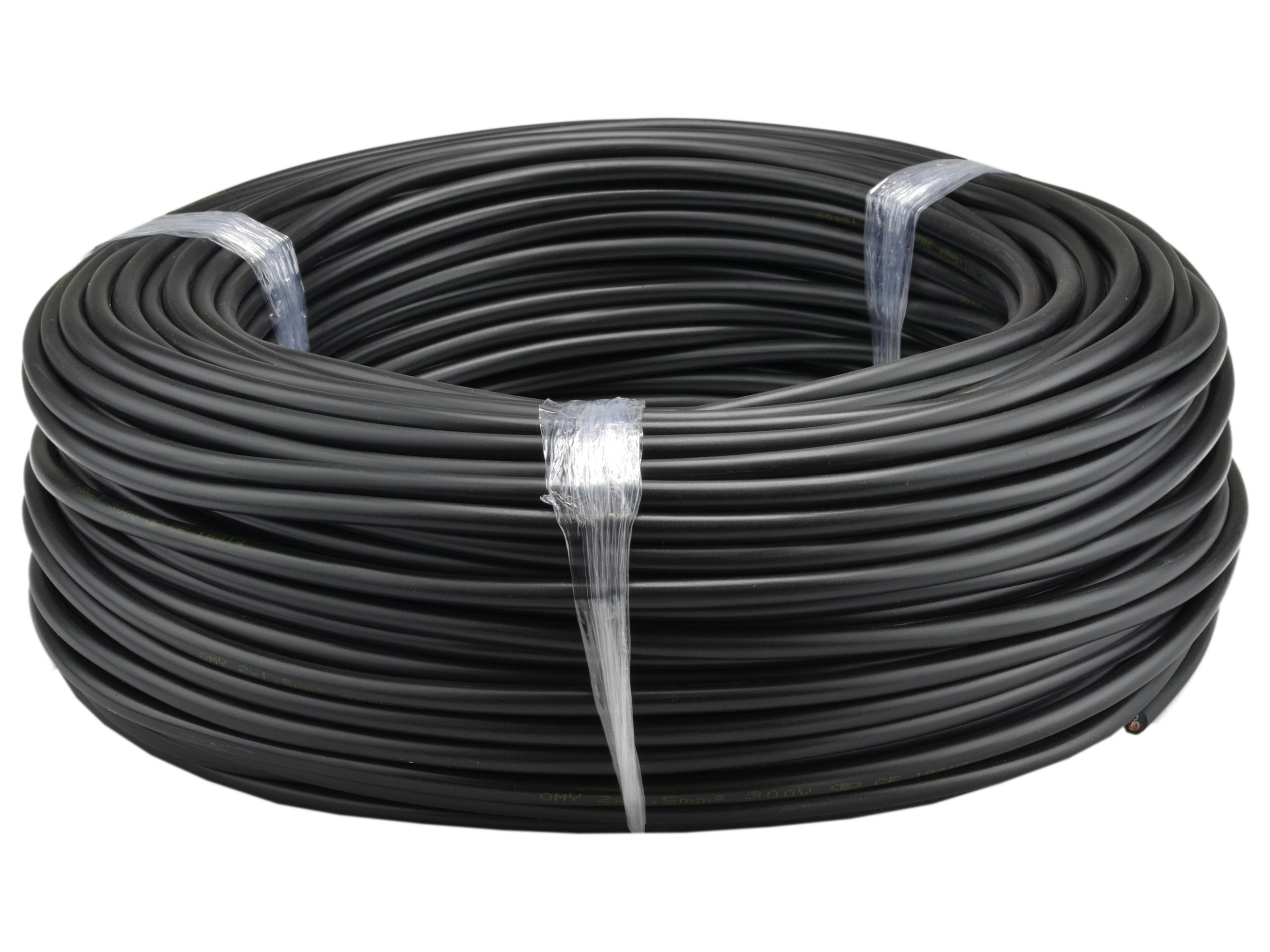 

Przewód kabel prądowy linka czarny Omy 3x0,75 100m