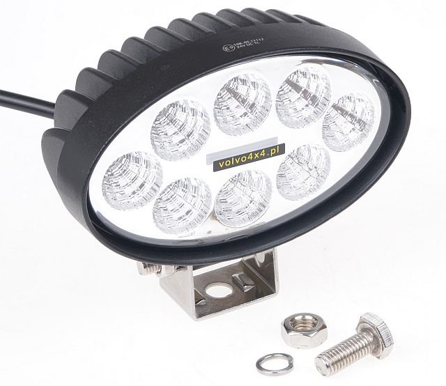 LAMPA ROBOCZA OVAL LED 30W 12V 24V KOPARKA CIĄGNIK Numer katalogowy części KML109-FL3