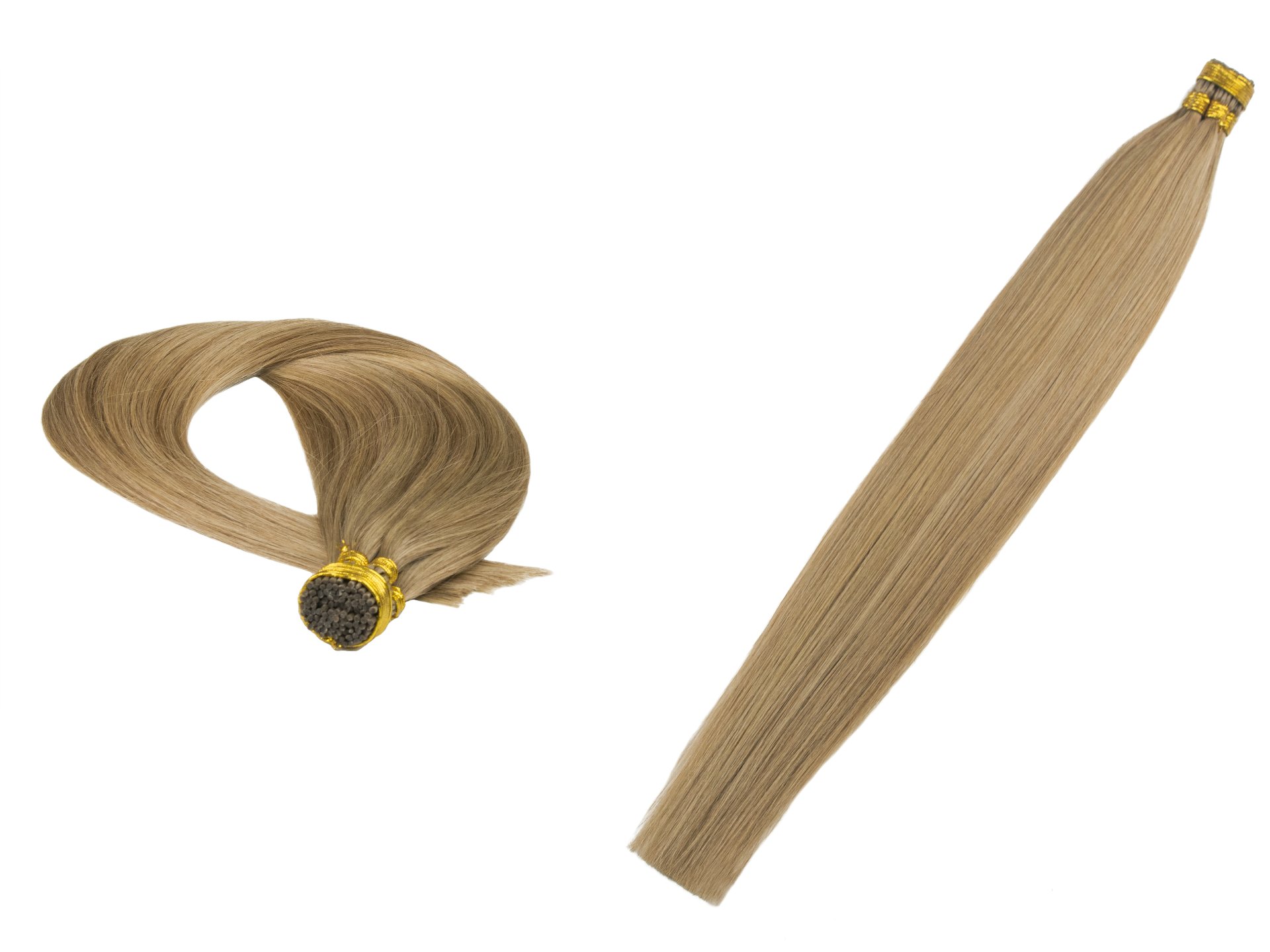 Přírodní Vlasy Připínací evropské 40 cm 100kusů 0,6 g Kroužky BestHair