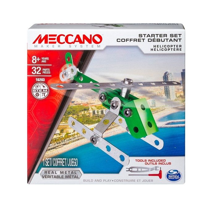 

Meccano Klocki Konstrukcyjne Helikopter 32EL 16203