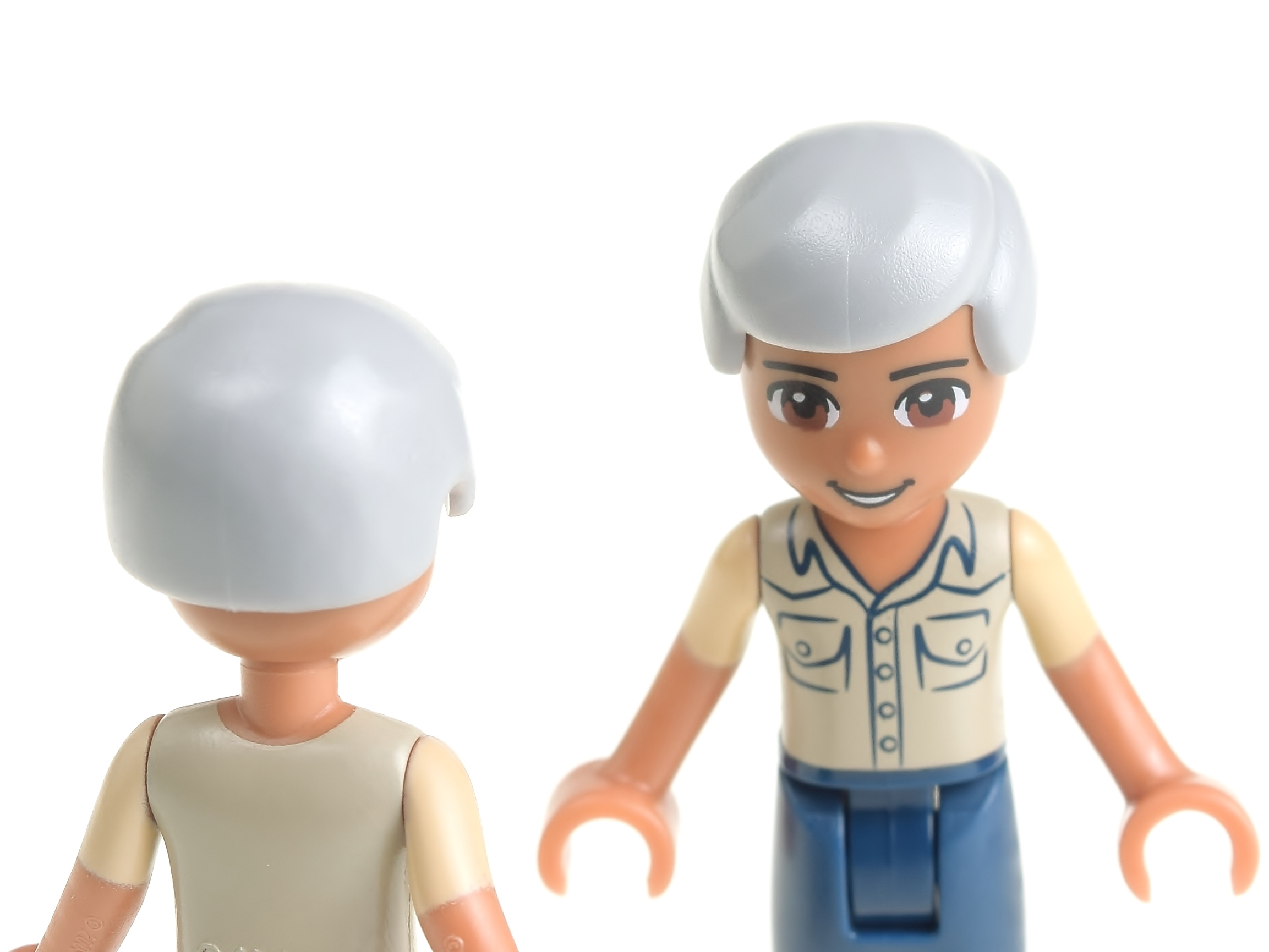 

Lego Włosy męskie 3901 szare jasne