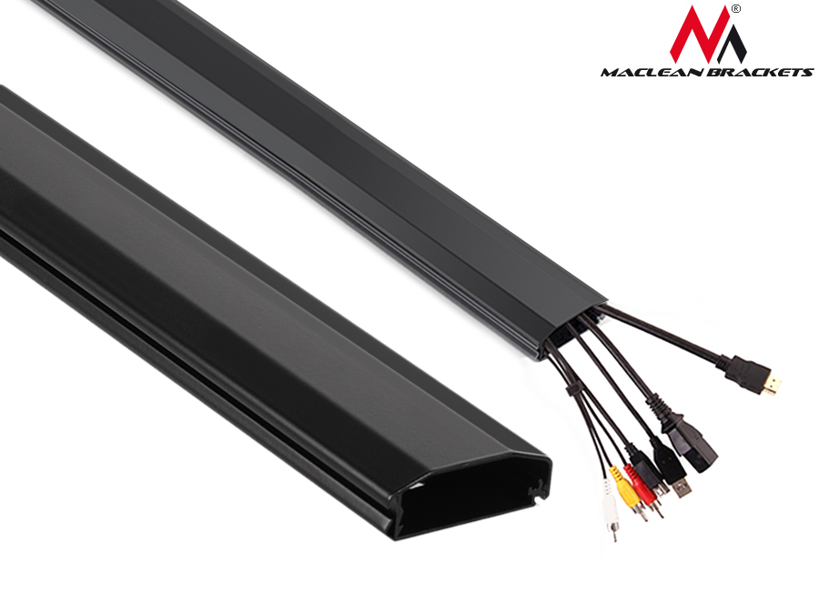 LISTWA MASKUJACA 75cm ALUMINIOWA MASKOWNICA KABLI CZARNA MACLEAN MC-693 B Kod producenta MC-693 B