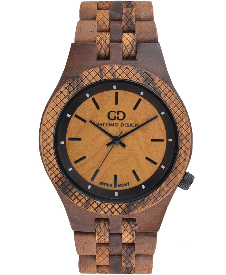 

Drewniany zegarek męski Giacomo Design GD08903