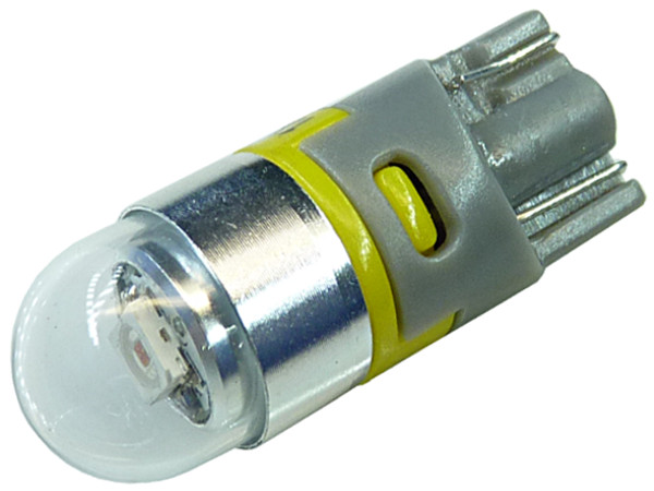 żarówka Led Uhp Cree w5w T10 w3w szklana 12V 24V pomarańczowa