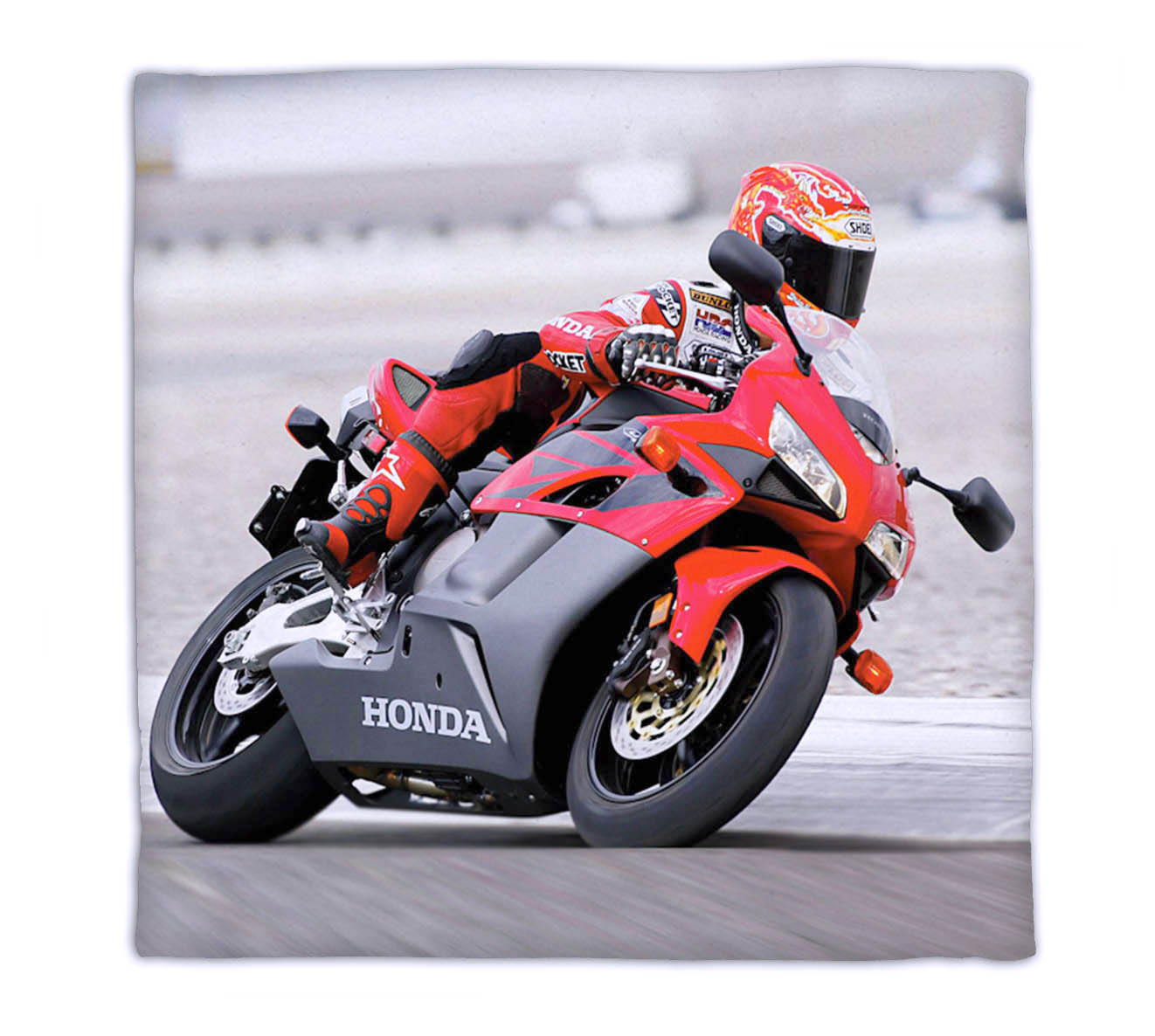 PODUSZKA MOTOR 10 HARLEY NA PIASKU W GÓRACH SAKWY Szerokość poduszki 40 cm