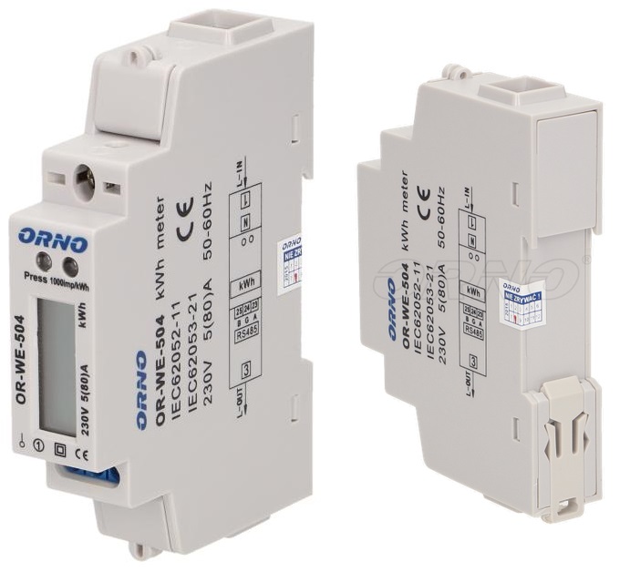 

OR-WE-504 1-fazowy licznik energii z portem RS-485