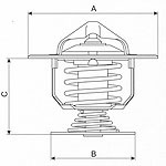 termostat AM6 malaguti f12 f15 xsm husqvarna 50 YAMAHA AEROX Numer katalogowy części PF 10 012 0003