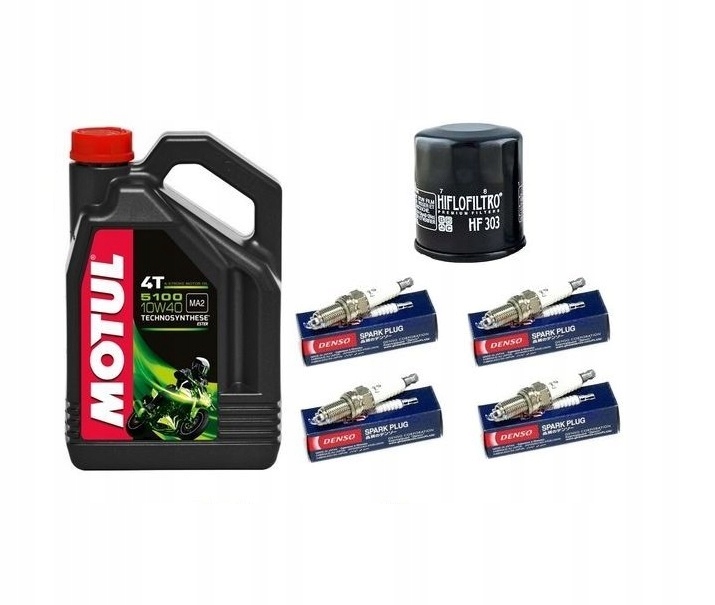 Olej Motul Filtr Świece Denso HONDA VT1300 10-15r.