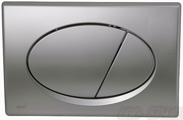 AlcaPLAST Splachovací tlačítko chrom mat M72 Delfin