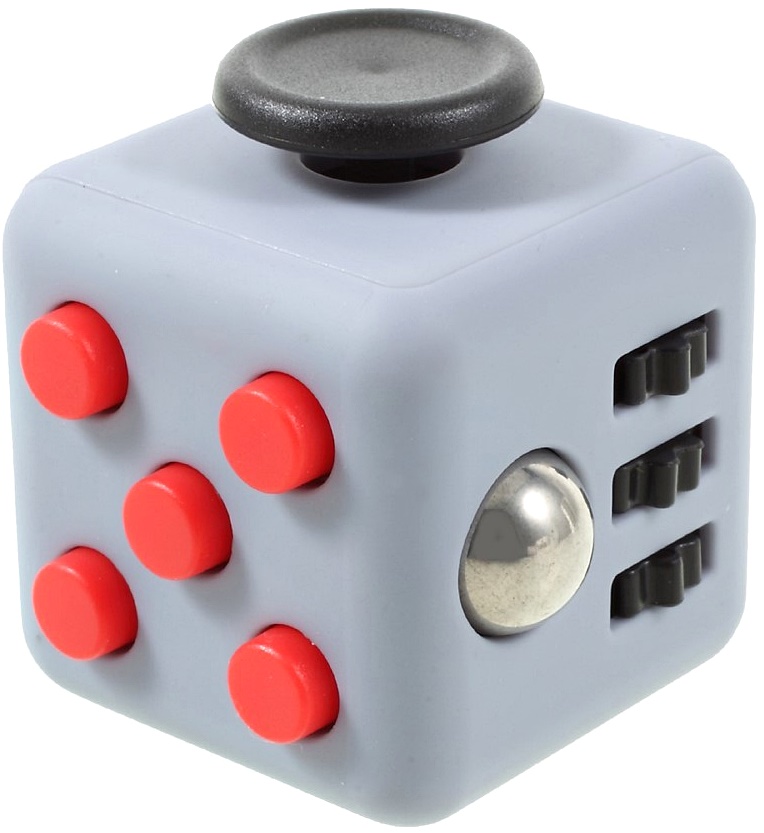 

Kostka Odstresowująca Fidget Cube Szara Czerwona