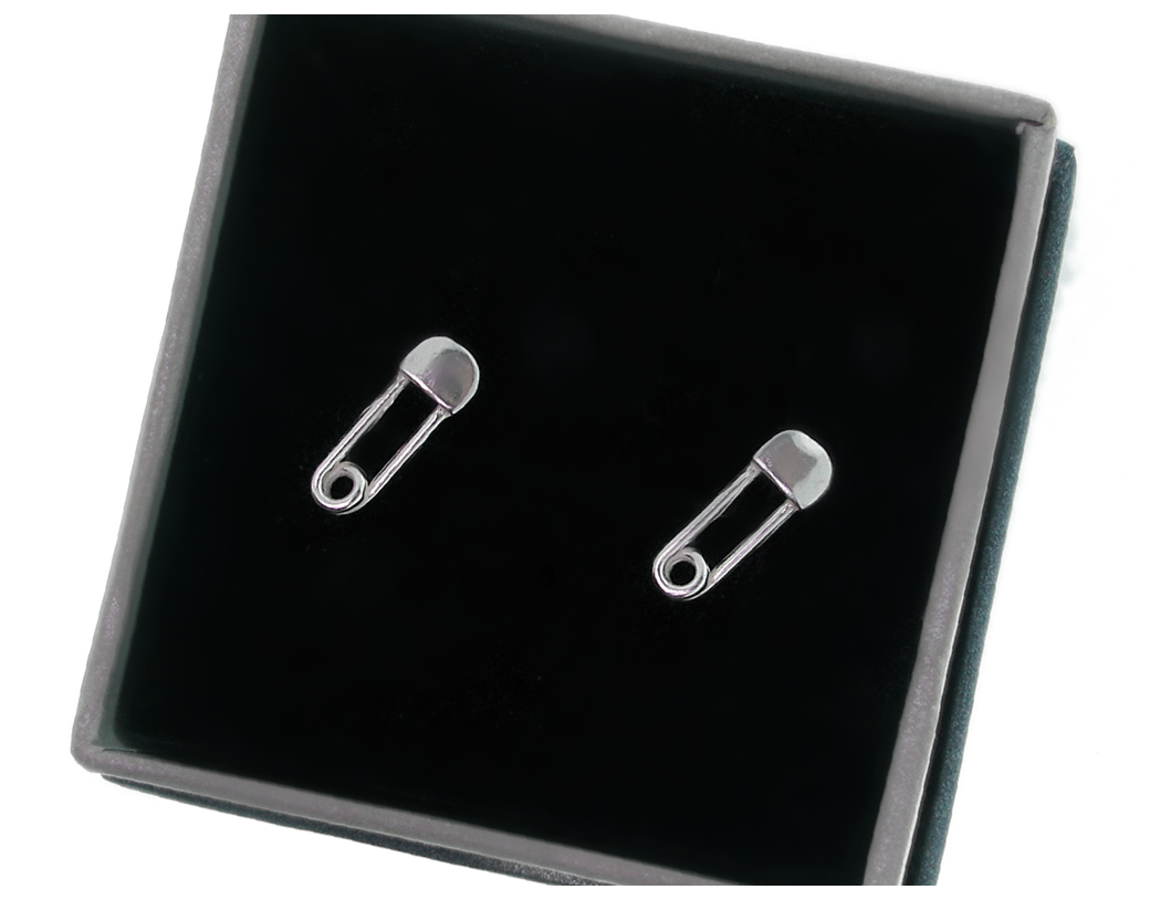 

Srebrne Kolczyki Agrafki Agrafka Sztyft 925 %%