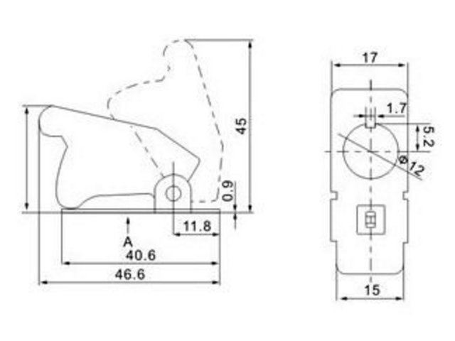 Osłona Osłonka przełącznika włącznika Top Gun Kod producenta 00064