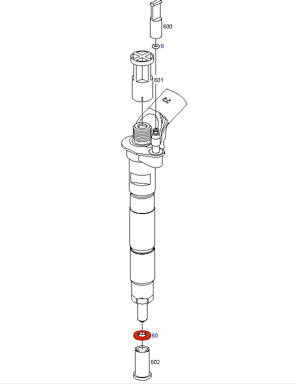 PODKŁADKA POD WTRYSKIWACZ 2.0 TDi C.R. 03L130277 Producent części Bosch