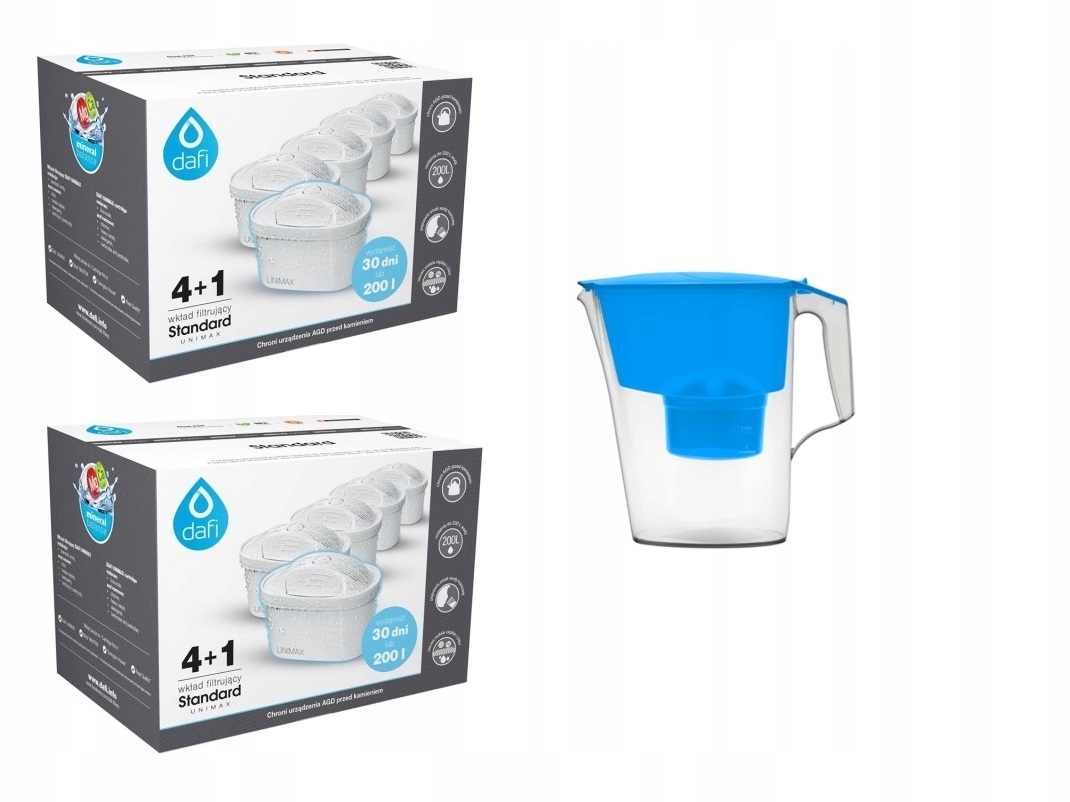 

Filtr Dafi Unimax Do Brita Maxtra 10SZT + Dzbanek