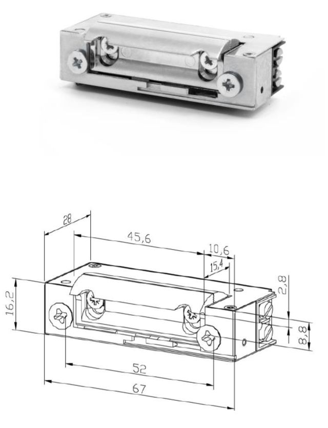 

Elektrozaczep Bira, Hartte XS12UW-B Ac/dc wyłącz