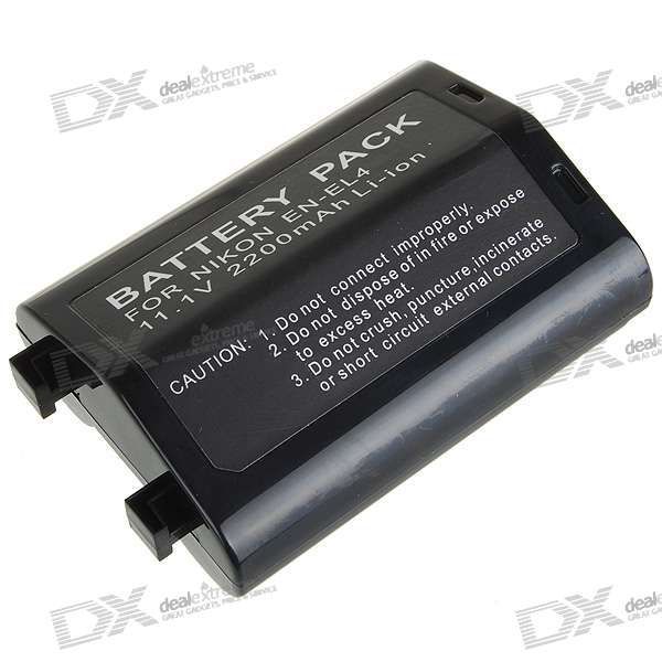 акумулятор для NIKON D3 D3S D3X F6 потужний Ean (GTIN) 0876544212571