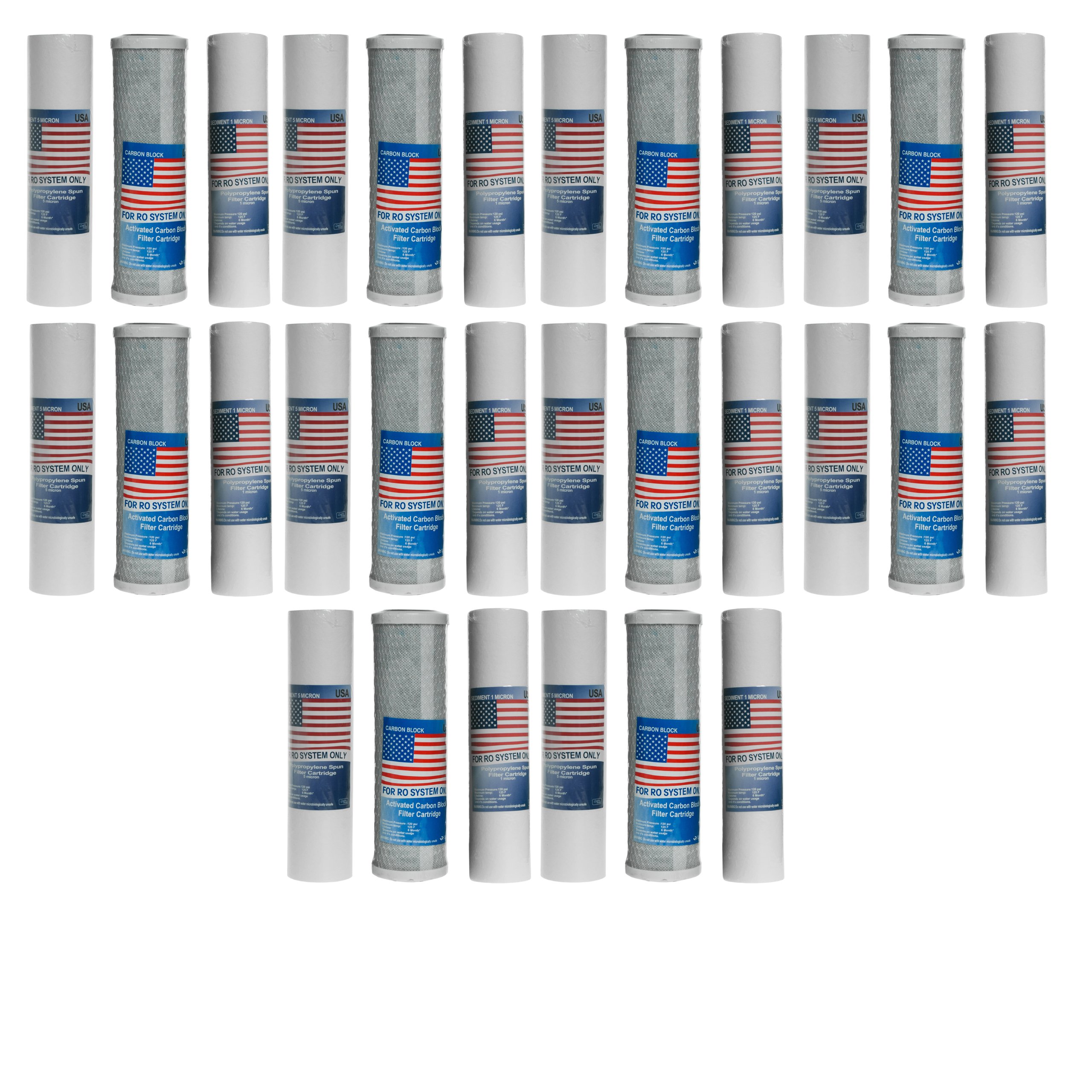 10X Komplet wkładów na mały serwis osmoza! RABAT!