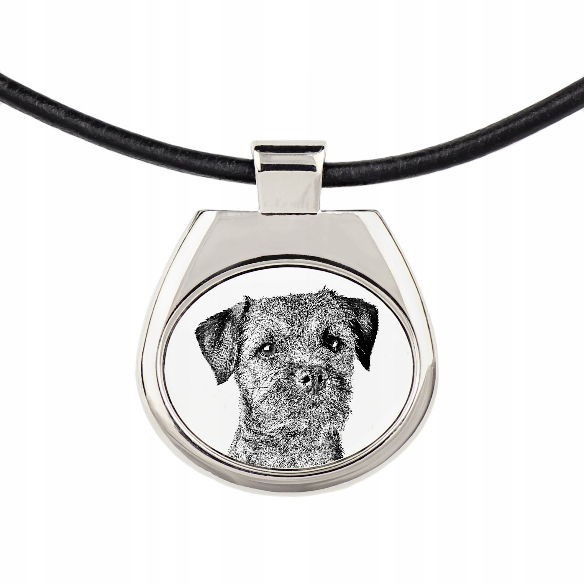 

Border Terrier Naszyjnik zawieszka na rzemieniu