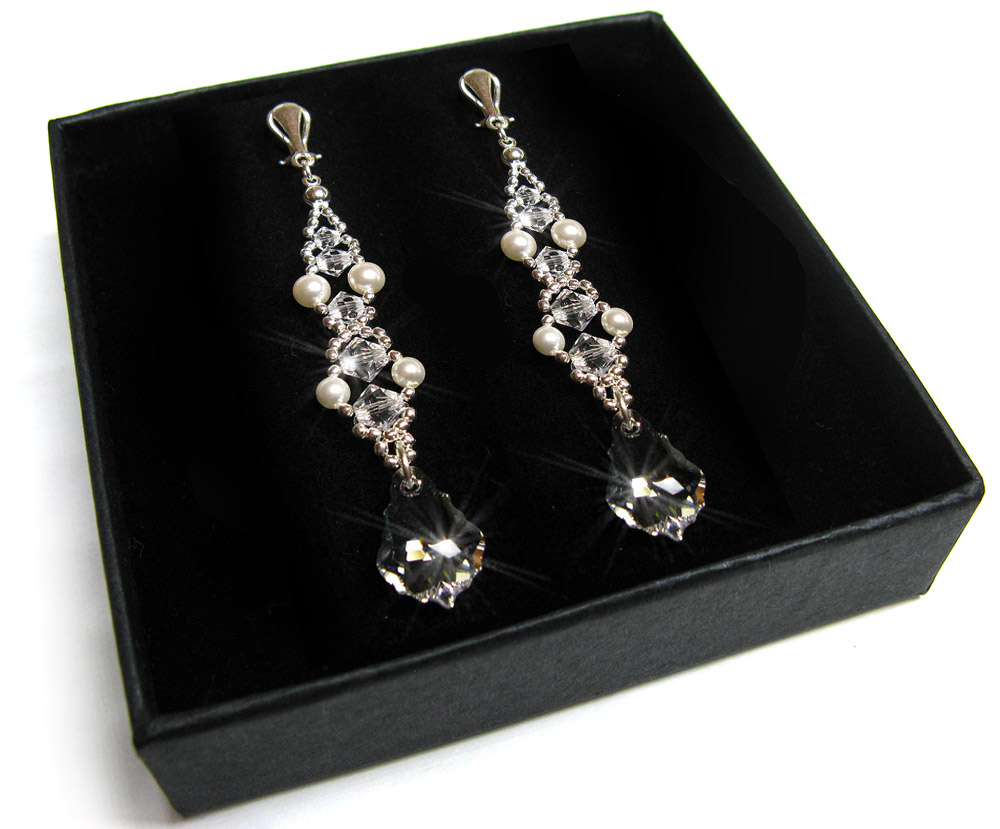 

Klipsy z kryształów i pereł Swarovski 105