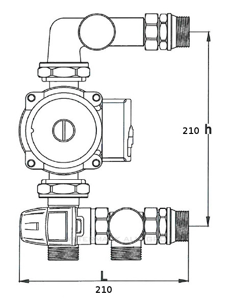Rozdzielacz 5 + grupa pompowa omnigena + euroconus Marka Wodan