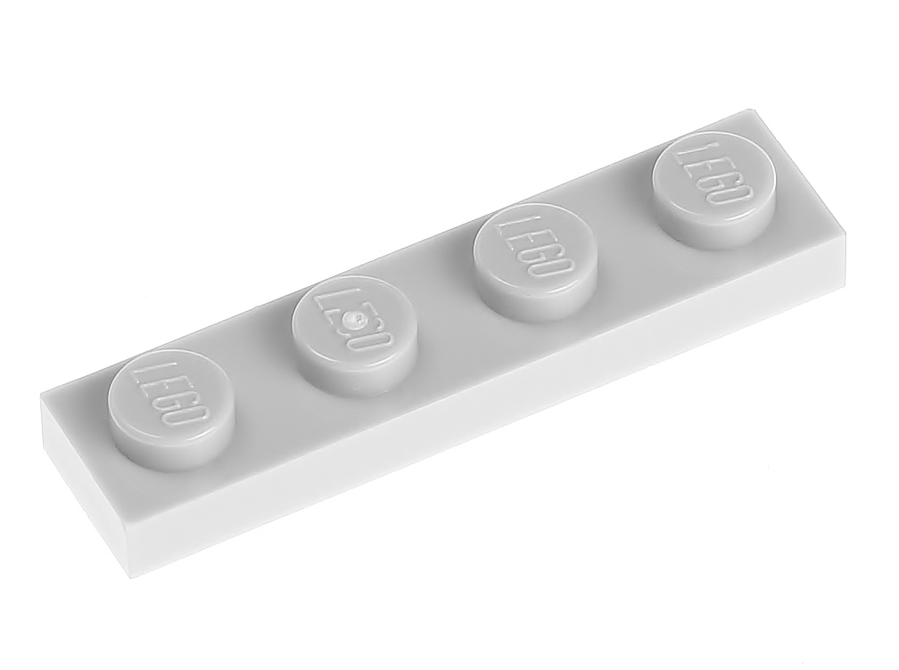 

Lego Płytka zwykła 1x4 3710 szara jasna 2 szt.