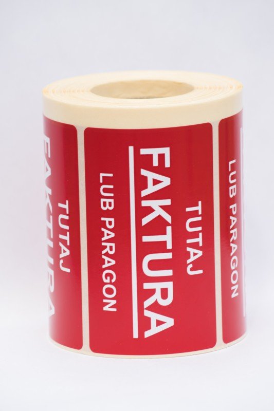

Etykiety Naklejki Faktura lub Paragon 500 szt.