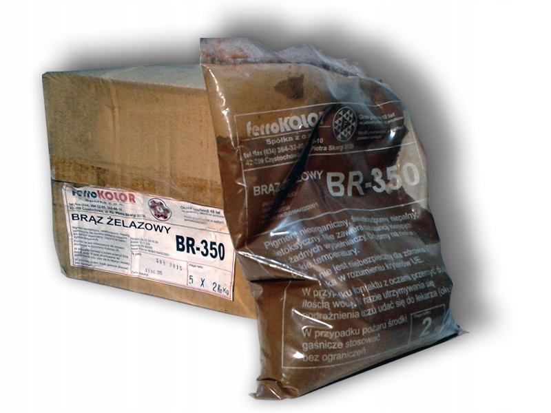 

Barwnik do betonu, Pigment, Farba Brąz JASNY-10KG