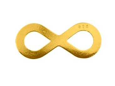 

Złota zawieszka nieskończoność infinity srebro 925