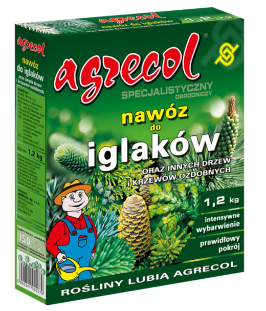 

Nawóz Do Iglaków Oraz Innych Drzew Agrecol 1,2KG