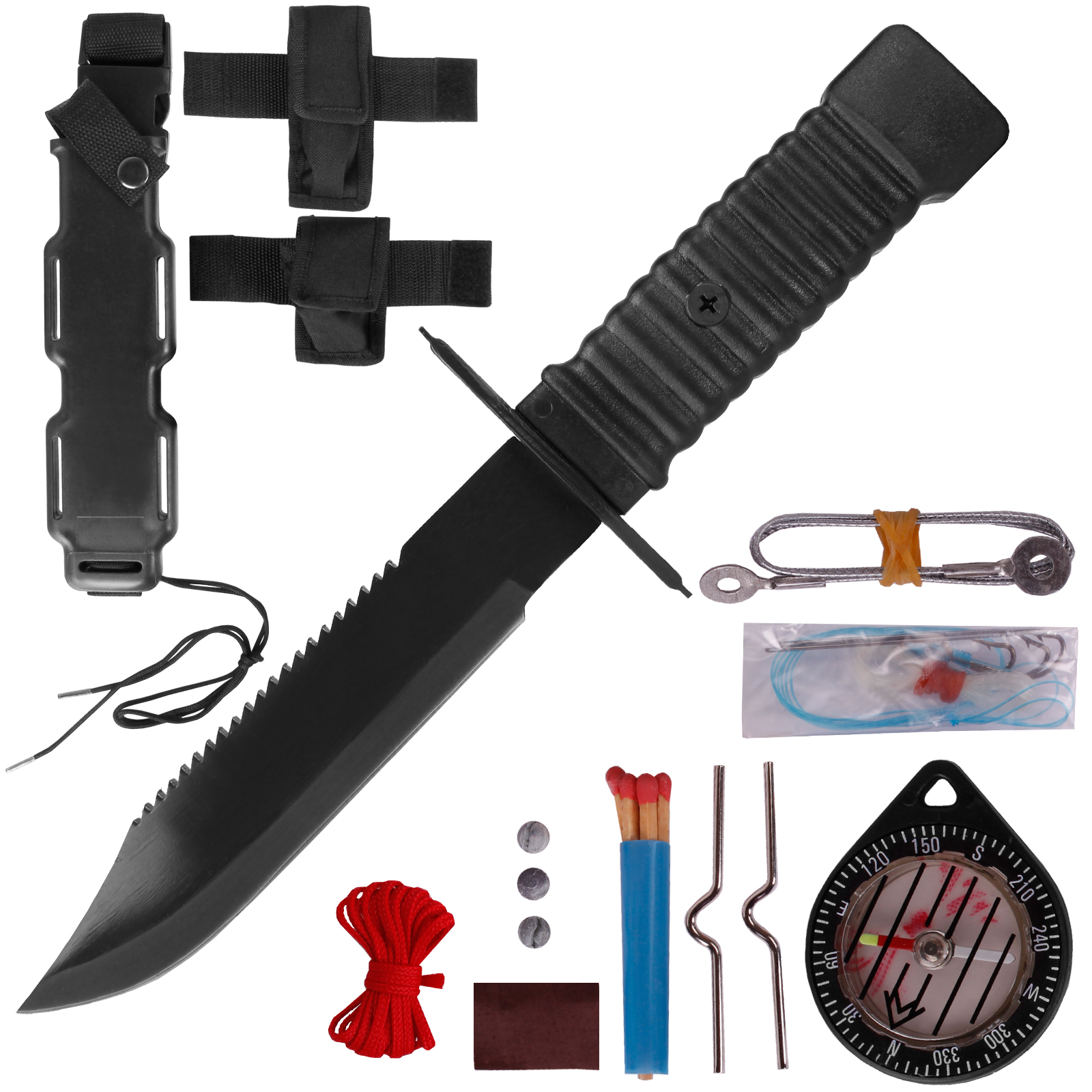 Finka Taktický Nůž Rambo Mil-Tec Special Forces Survival Nůž s pouzdrem