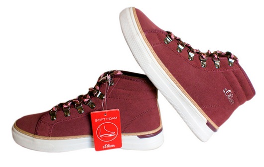 SNEAKERSY, BOTKI DAMSKIE, s.OLIVER SKÓRA NATURALNA ROZM. 37. Rozmiar 37